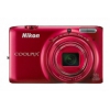 PhotoCamera Nikon CoolPix S6500 red 16Mpix Zoom12x 3" 1080 25Mb SDHC opt WiFi Li-Ion  (VNA272E1)