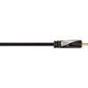 Кабель RCA "тюльпан" (m-m) + Y-адаптер (f - 2x m) для сабвуфера, 2.0 м, позолоченные контакты, ****, черный, Avinity     [OhH] (H-107510)