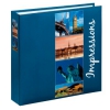 Фотоальбом Giro, 10x15/200, 22х22 см, 100 страниц, карман для CD, синий, Hama     [OsF] (H-10629)