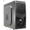 Miditower Cooler Master <RC-K281-KKA500> K281 Black&Black ATX 500W  (24+2x4+2х6/8пин), с окном