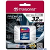 Карта памяти SDHC 32Gb Transcend Class10 UHS-I 300x Premium (TS32GSDU1)