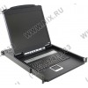 ATEN <CL6700NRG> 1U выдвижная USB DVI консоль с LCD 19" для  переключателей KVM