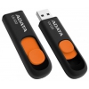 Флеш Диск A-Data 16Gb AUV120 AUV120-16G-RBO USB2.0 черный/оранжевый