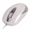 Мышь A4 X6-287D белый лазерная (1000dpi) USB+PS/2 (3but)