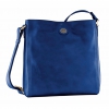 Женская сумка,30*30*8.5 см, на ремне, отд.для мелочей, натуральная кожа, цвет синий (04403311-02)