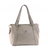 Женская сумка, 33*25.5*16 см, с двумя ручками, отд.на молнии, натуральная кожа, цвет бежевый (04415311-42)