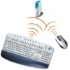 BTC WIRELESS KEYBOARD+MOUSE 9001A RF (Кл-ра ERGO,М/Мед,PS/2,FM+Мышь 3кн,ROLL,PS/2,FM)