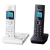 Р/Телефон Dect Panasonic KX-TG7862RU2 белый/черный 2 трубки автооветчик