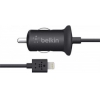 Автомобильное зарядное устройство Belkin 1A built-in Lightning cable черный (F8J076btBLK)