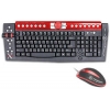 Thermaltake Office Keyboard&Mouse Xaser Edition <A1836-Black> (Кл-ра М/Мед,Roll,PS/2+Мышь Optical,3кн,Roll,USB)