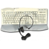 Кл-ра CLICKER F-21RHM <PS/2> +INT.SPEAKER+Гарнитур наушник с микрофоном М/Мед, 110КЛ