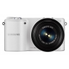 PhotoCamera Samsung NX2000 KIT white 20.3Mpix 20-50 / (EX-S2050BNB) 3" 1080p SDHC CMOS IS VF RAW HDMI WiFi Комплект с объективомLi-Ion  (EV-NX2000BFWRU)