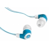 Наушники Defender Trendy-702 для MP3, белый&голубой, 1,1 м (63702)