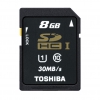 (SD-T032UHS1(BL5) Карта памяти Toshiba, стандарт SDHC UHS I класс 10, 32 Gb (SD10-32GB/T-U)
