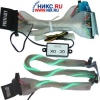 IDE ROUND CABLE ATA133/100/66 (3 CONNECTORS) 45см со спирал.неоновой лампой