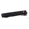 Сетевой фильтр Buro BU-SP1.8_USB/B 1.8м (6 розеток) черный 2 порта USB (2 x 1A)