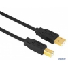 Кабель Hama  USB 2.0 A-В (m-m), 1.8 м, позолоченные штекеры, черный  H-29766
