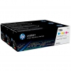 HP 128A Набор из 3-х картриджей для HP LaserJet Pro CP1525 (голубой, желтый, пурпурный, 1300 стр) (CE321A/CE322A/CE323A) (HP-CF371AM)