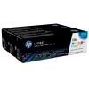 HP 125A  Набор из 3-х картриджей для HP CLJ CP1215/1515/1518/CM1312 (голубой, желтый, пурпурный, желтый, 1 400 стр) (CB541A/CB542A/CB543A) (HP-CF373AM)