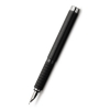 Перьевая ручка BASIC BLACK, F, натуральная кожа, в подарочной картонной коробке, 1 шт. (148831)