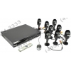 KGUARD <NS1601-8CW214H> Комплект видеозаписи(DVR 16Video In, 400FPS,LAN,USB2.0,RS-485 + 8 cam  мет,защ F=3.6,24LED)