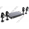 KGUARD <NS401-4CW214H> Комплект видеозаписи (DVR 4 Video In, 100FPS,LAN,USB2.0,RS-485 + 4  cam  мет,защ  F=3.6,24LED)