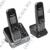 Panasonic KX-TG6722RUB <Black> р/телефон (2 трубки с ЖК диспл.,  DECT, А/Отв)