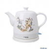 Чайник электрический HOME-ELEMENT HE-KT136 птицы, керамический корпус, объем 1.2 л, мощность 1200 Вт, закрытая спираль, установка на подставку в любом