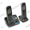 Panasonic KX-TG6612RUB <Black> р/телефон (2 трубки с ЖК диспл.,DECT)