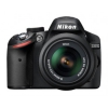 PhotoCamera Nikon D3200 KIT black 24.2Mpix 18-200VR II 3" 1080p SD Набор с объективомEN-EL14  (VBA330KR04)