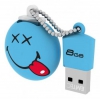 Флеш Диск Emtec 8Gb Smiley ECMMD8GSW100 USB2.0 TakeItEasy желтый (мин.кол.5)