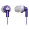Наушники вкладыши Panasonic RP-HJE118GUV 1.1м белый/фиолетовый проводные (в ушной раковине)