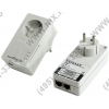NETGEAR <XAVB2602-100PES>Powerline Adapter Double Set nano (2 адаптера 2UTP 10 /  100Mbps, Powerline 200Mbps)