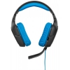 Наушники с микрофоном Logitech G430 черный/голубой 2.33м мониторы оголовье (981-000537)