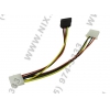 Espada <E4pin-SATA+4pin> переходник питания  SATA-устройств (1big ->1SATA+1big)