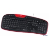 Клавиатура Genius KB-M205, PS/2, 6 горячих клавиш, red, Сolour box