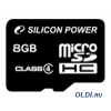 Карта памяти MicroSDHC 8GB Silicon Power Class4 (SP008GBSTH004V10)