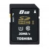 (SD-T016UHS1(BL5) Карта памяти Toshiba, стандарт SDHC UHS I класс 10, 16 Gb (SD10-16GB/T-U)