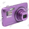 Nikon CoolPix S3500 <Purple> (20.1Mpx, 26-182mm, 7x, F3.4-6.4, JPG, SDXC, 2.7", USB2.0,  AV, Li-Ion)