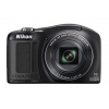 PhotoCamera Nikon CoolPix L620 black 18.1Mpix Zoom14x 3" 1080p 28Mb SDHC IS opt 0fr/s HDMI AA (VNA470E1)