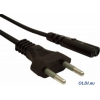 Кабель питания для ноутбуков, аудио/видео техники Gembird PC-184-VDE-1.8М, 1,8м, VDE, 2-pin, черный, пакет