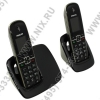 Р/телефон PHILIPS <CD4912B> Black (2 трубки  цв.ЖК диспл.,База)стандарт-DECT