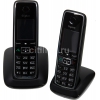 Р/Телефон Dect Gigaset C530 DUO черный (труб. в компл.:2шт) АОН