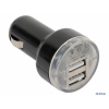 Автомобильное зарядное устройство с вых 2 USB "TOPSTAR" (0.5А+0.5A) чёрное