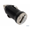 Автомобильное зарядное устройство  вых USB (1А) ПУЛЯ чёрная