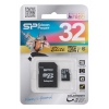 Карта памяти MicroSDHC 32GB Silicon Power Elite UHS-I U1 + SD Adapter (SP032GBSTHBU1V10-SP)