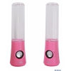 Мини аудио система Perfeo "Water Dancing Prisma" 2.0, мощность 2х3 Вт, розовый, USB  (PF-WDS-10P-Pi)
