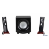 Колонки Perfeo PF-1000-B 2.1, мощность 6 Вт+2х3 Вт, чёрн, красн. подсветка