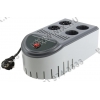 Стабилизатор SVEN <SOHO 1000 Grey> (4 A,вх.140-270V,вых.220V±10%,400W,2 розеткиEuro со стабилизацией+2  без стаб.)
