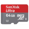 Флеш карта microSDXC 64Gb Class10 Sandisk SDSDQUI-064G-U46 Ultra + SD Adapter 30MB/s